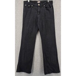 Vtg Y2K Zoey Beth Pants‎ Women Sz 11/12 Black Bootcut Mid 32x29" Work Stretch